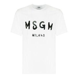 MSGM Milano Graphic T-Shirt Men WHITE T-Shirts